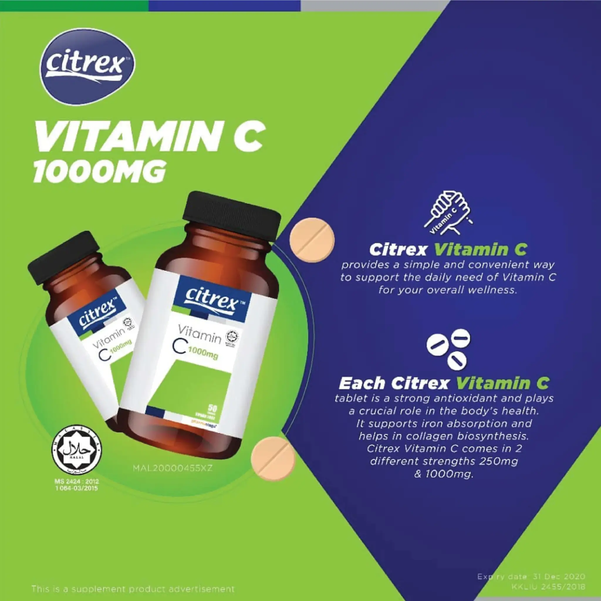 Citrex vitamin C 1000mg harga