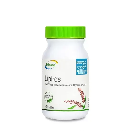 Nova Lipiros Tablet Red Yeast Rice With Natural Roselle Extract Cholesterol