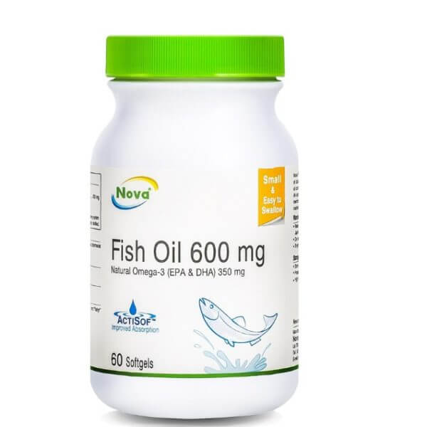 Nova Natural Omega 3 Fish Oil 600mg EPA & DHA 60s