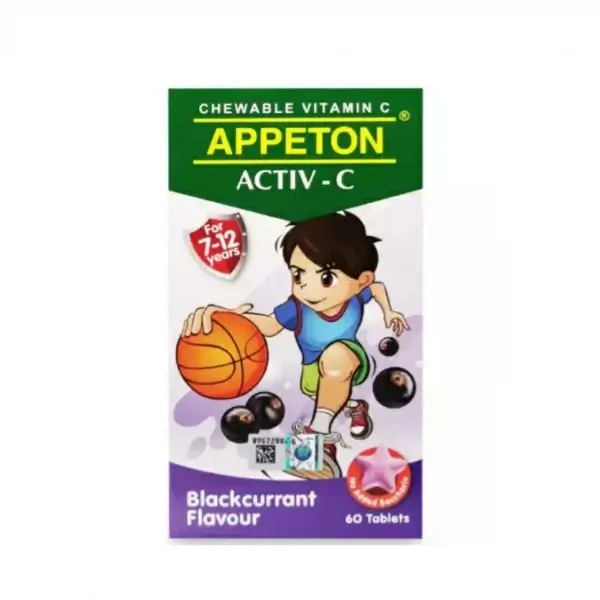 Appeton Vitamin C 100mg Activ-C Tablet 60s Blackcurrant