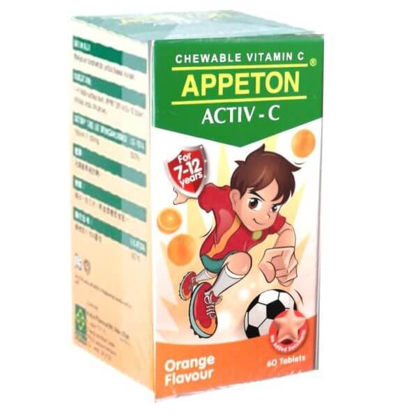 Appeton Vitamin C 100mg Activ-C Tablet 60s Orange