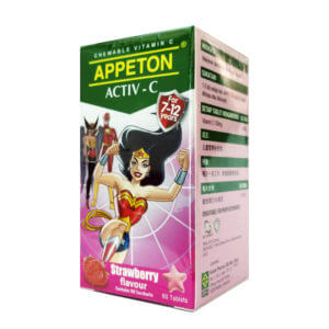 Appeton Vitamin C 100mg Activ-C Tablet 60s Strawberry