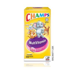 Champs Kids Multivitamin Chewable Tablet 100s Strawberry