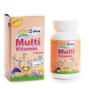 Shine Multivitamin Lysine Chewable Tablet Tutti Frutti Flavour 100s