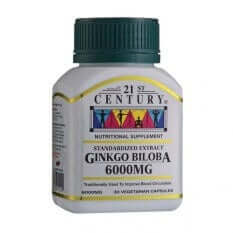 21st Century Ginkgo Biloba 6000mg Capsules
