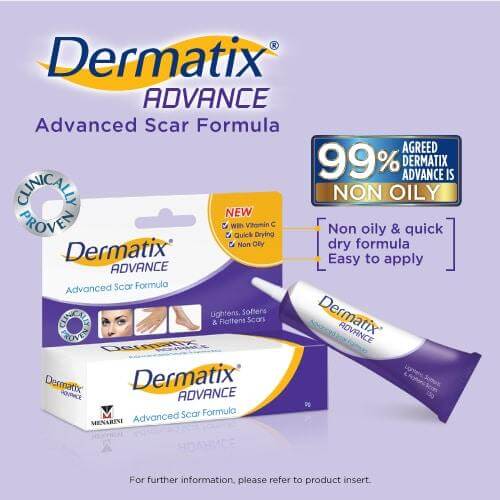 Dermatix advance gel for scar for scar treatment