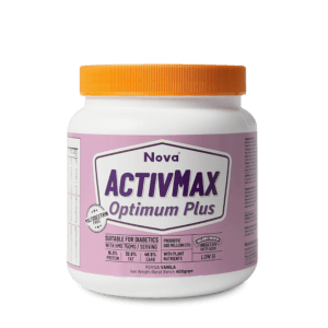ACTIVMAX Optimum Plus powder Low-GI Flavour vanila