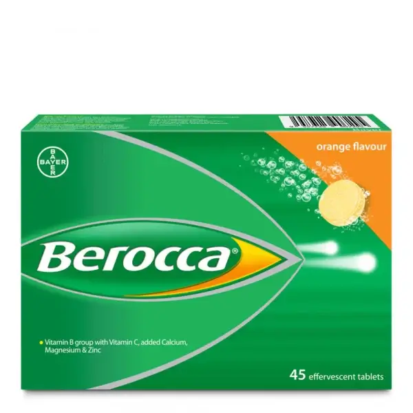 Berocca Effervescent Tablets Orange (45’s)
